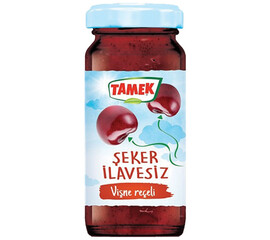 Tamek Sugar Free Sour Cherry Jam 290Gr Glass