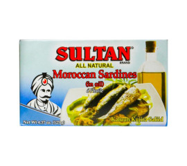 Sultan Moroccan Sardines in Vegetable Oil 125g