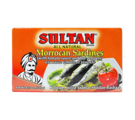 Sultan Moroccan Sardines With Tomato Sauce and Hot Peppers 125g