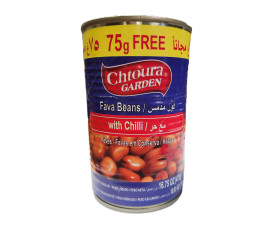 Chtoura Garden Fava Beans with Chili 475g Can