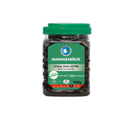 Marmara Birlik Gemlik Black Olives 2XS  950Gr Plastic