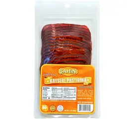 Sahin Kayseri Lean Cured Beef (Sliced Basterma - Pastirma) 4oz