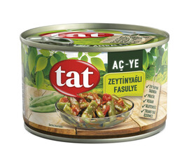 Tat Zeytinyaglı Fasulye / Green Beans in Olive Oil 380Gr Can