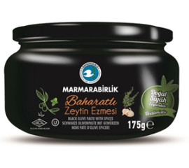 Marmara Birlik Black Olive Paste Baharatli 175Gr Glass