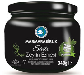 Marmara Birlik Black Olive Paste Plain 340Gr Glass