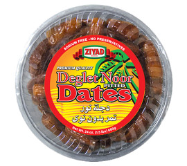 Ziyad Deglet Noor Pitted Dates 283Gr