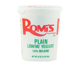 Romis Plain Low Fat Yogurt 2Lb