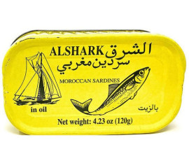 Alshark Moroccan Sardines in Oil 120g