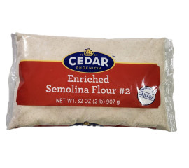 Cedar Enriched Semolina Flour 907Gr