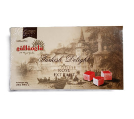 Gulluoglu Rose Flavored Turkish Delight 250Gr