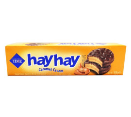 Hayhay Cocoa Coated Biscuit w Caramel Cream 100Gr