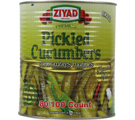Ziyad Pickled Cucumbers 80-100 Pcs 1800Gr Tin