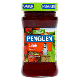 Penguen Strawberry Preserve 380Gr Glass