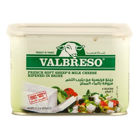 Valbreso Feta Cheese-French 600g