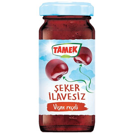 Tamek Sugar Free Sour Cherry Jam 290Gr Glass
