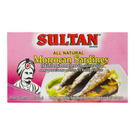 Sultan Moroccan Sardines Skinless/boneless in Olive Oil 125g