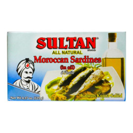Sultan Moroccan Sardines in Vegetable Oil 125g