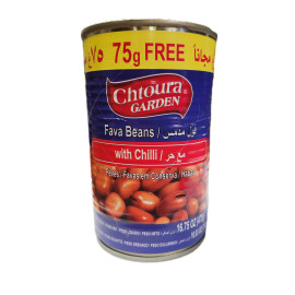 Chtoura Garden Fava Beans with Chili 475g Can