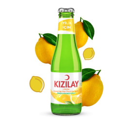 Kizilay Mineral Water with Lemon Flavour 200Ml Glass