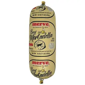 Merve Beef Mortadelle W Olives 1Lb