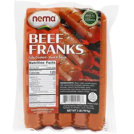 Nema Beef Franks 1Lb