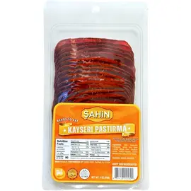 Sahin Kayseri Lean Cured Beef (Sliced Basterma - Pastirma) 4oz