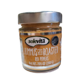 Solevita Hummus with Roasted Red Peppers 200g Glass