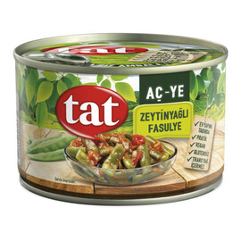 Tat Zeytinyaglı Fasulye / Green Beans in Olive Oil 380Gr Can