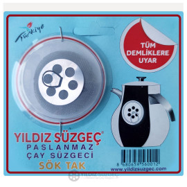Yildiz Stainless Steel Tea Strainer – Universal Fit for All Teapots