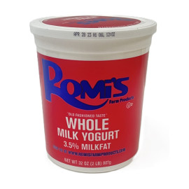 Romis Whole Milk Yogurt Old Fashioned Taste 2Lb