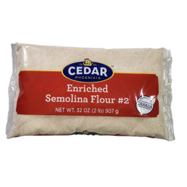 Cedar Enriched Semolina Flour 907Gr