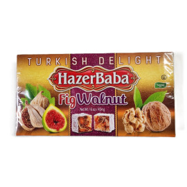 Hazerbaba Fig Walnut Turkish Delight 454Gr