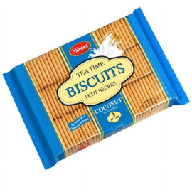 Minuet Tea Time Biscuits Petit Beurre Coconut (115Gr x 3Packs) 345Gr
