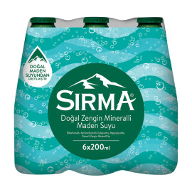 Sirma Mineral Water 200Ml Glass  (6 pack)