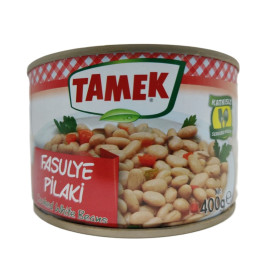 Tamek Fasulye Pilaki/Cooked White Beans 400Gr Can