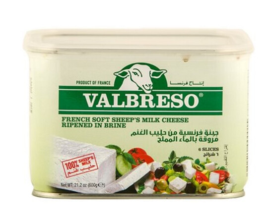 Valbreso Feta Cheese-French 600g Valbreso Feta Cheese-French 600g