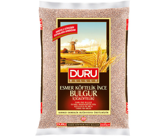 Duru Fine Bulgur with Brown Meatballs  (Esmer Cig Koftelik) 1 kg