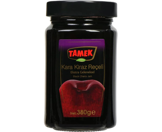 Tamek Black Cherry Jam 380Gr Glass