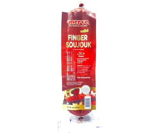 Merve Beef Finger Soujouk Mild 10oz