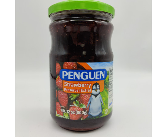 Penguen Strawberry Preserve 800Gr Glass