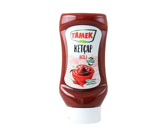 Tamek Ketchup Hot 355Gr Plastic