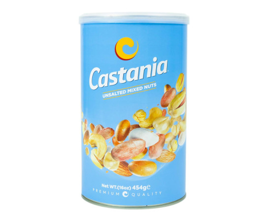 Castania Unsalted Mixed Nuts  454Gr