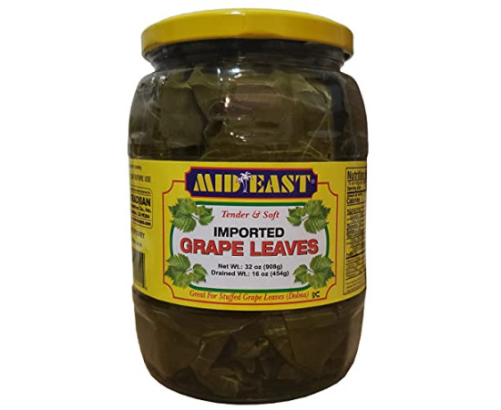 Mid East Grape Leaves 1lb Glass