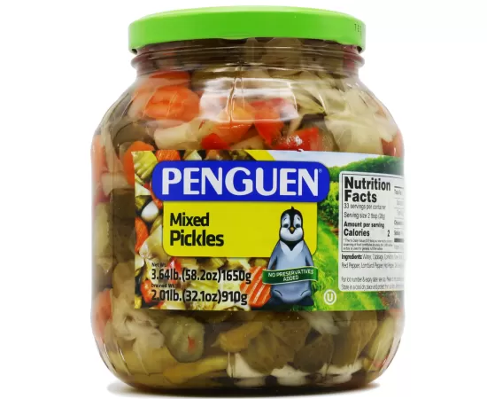 Penguen Mixed Pickles 1650g Glass