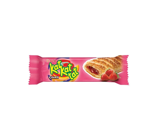 Ulker Kat Kat Tat Strawberry Filling Biscuit 28Gr