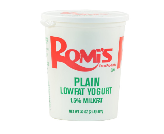 Romis Plain Low Fat Yogurt 2Lb Romis Plain Low Fat Yogurt 2Lb