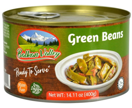 Balkan Valley Green Beans 400Gr Can