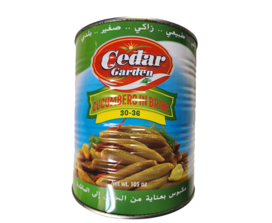 Cedar Garden Cucumbers In Brine 30-36 105 Oz Can