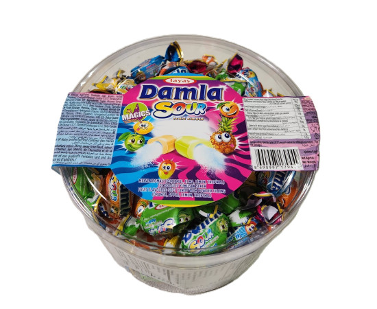 Tayas Damla Sour Assorted Candy 800Gr